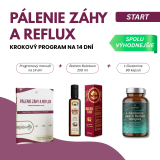 PROGRAM NA REFLUX A PÁLENIE ZÁHY START