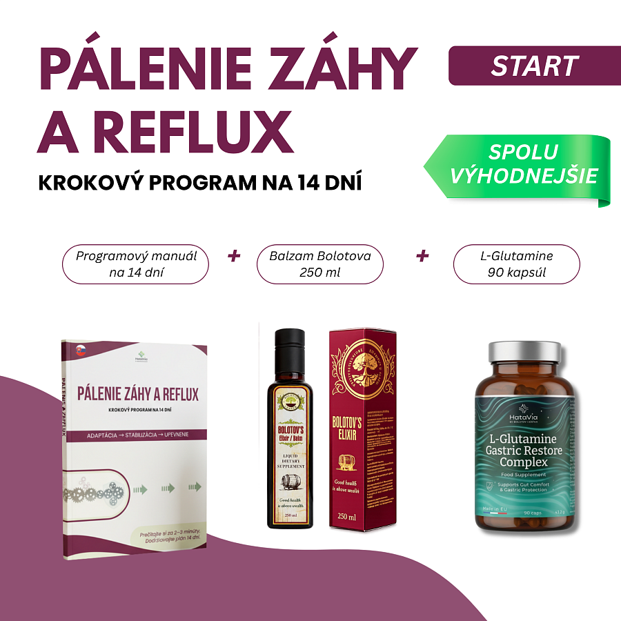 PROGRAM NA REFLUX A PÁLENIE ZÁHY START