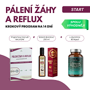 PROGRAM NA REFLUX A PÁLENÍ ŽÁHY START